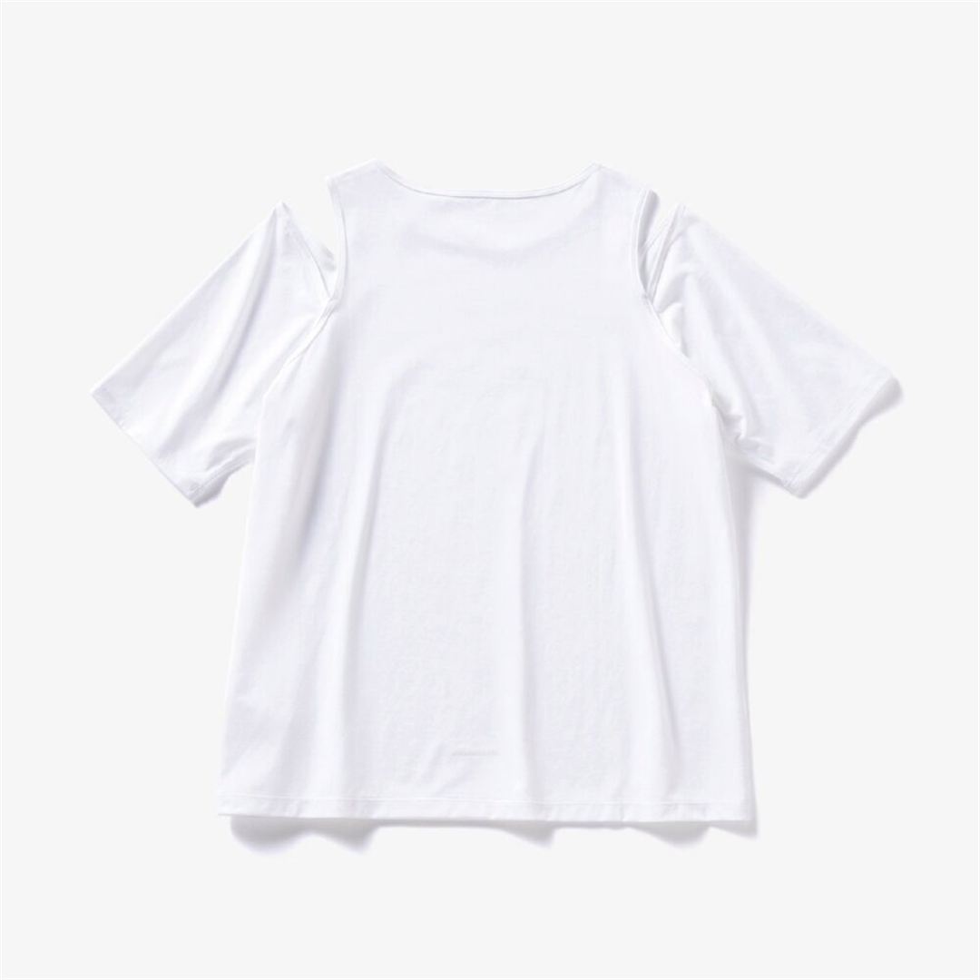 【ミズノ直営限定】カットアウトデザインTシャツ ホワイト S