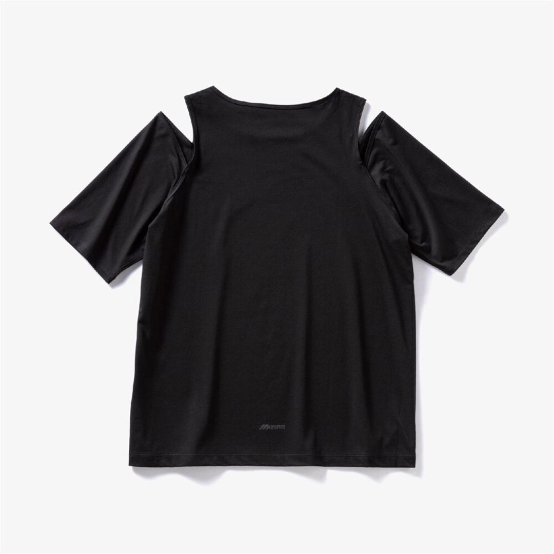 【ミズノ直営限定】カットアウトデザインTシャツ ブラック S
