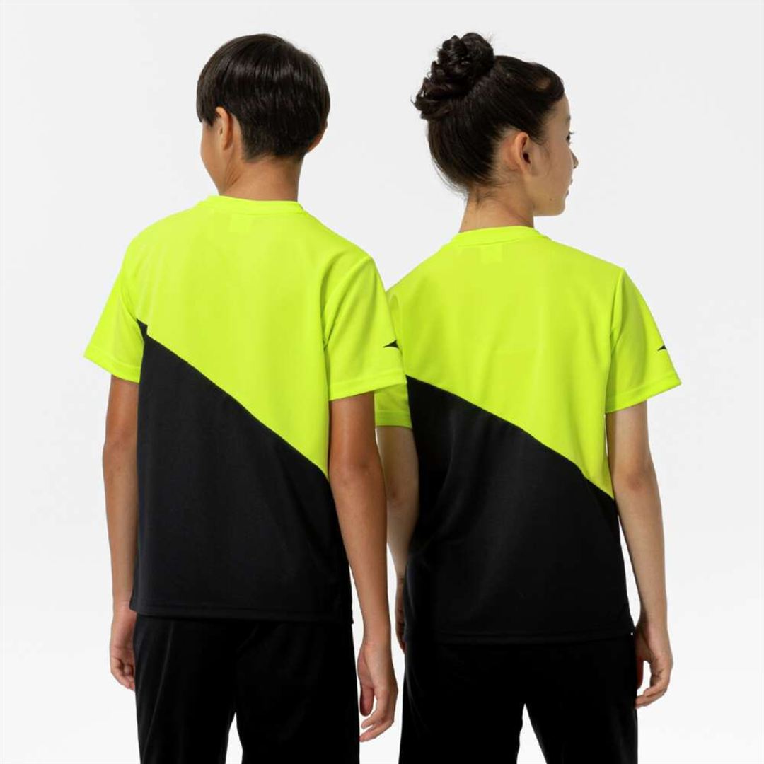 【抗菌防臭／防汚】GACHI Tシャツ イブニングプリムローズ×ブラック 120