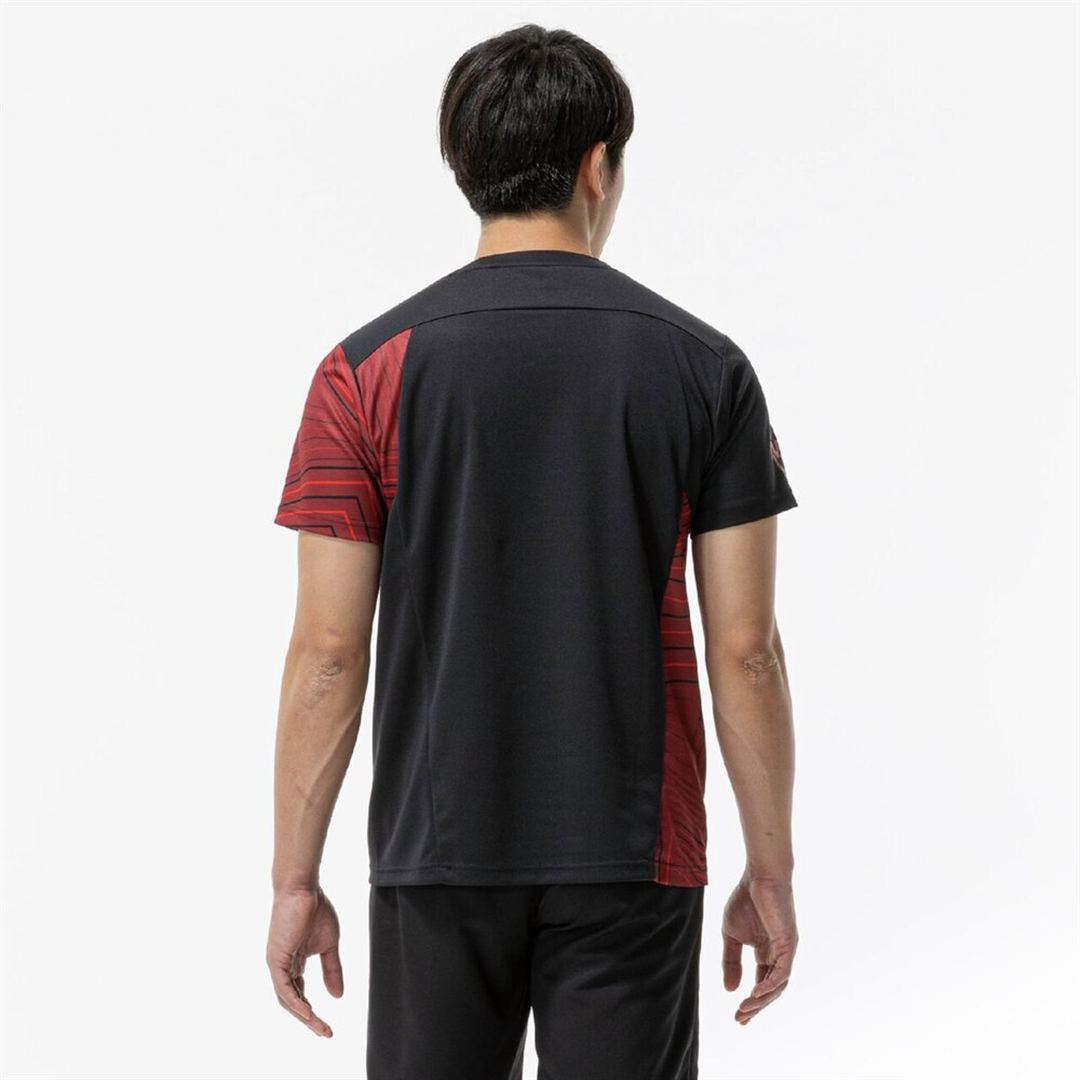 N-XT グラフィックTシャツ ブラック×チャイニーズレッド S