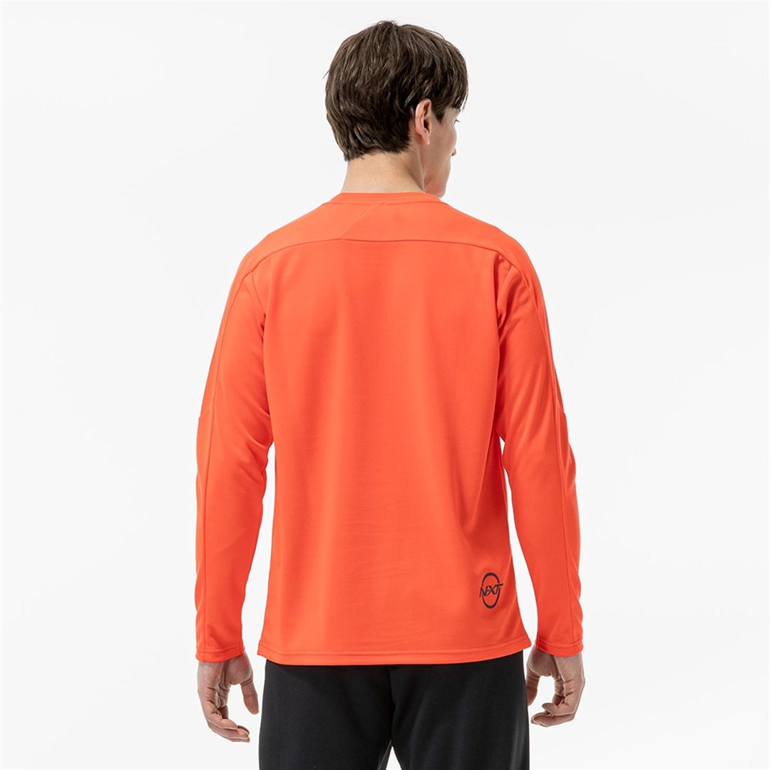 【抗菌防臭／防汚】N-XT Tシャツ(長袖) サンストーンオレンジ S