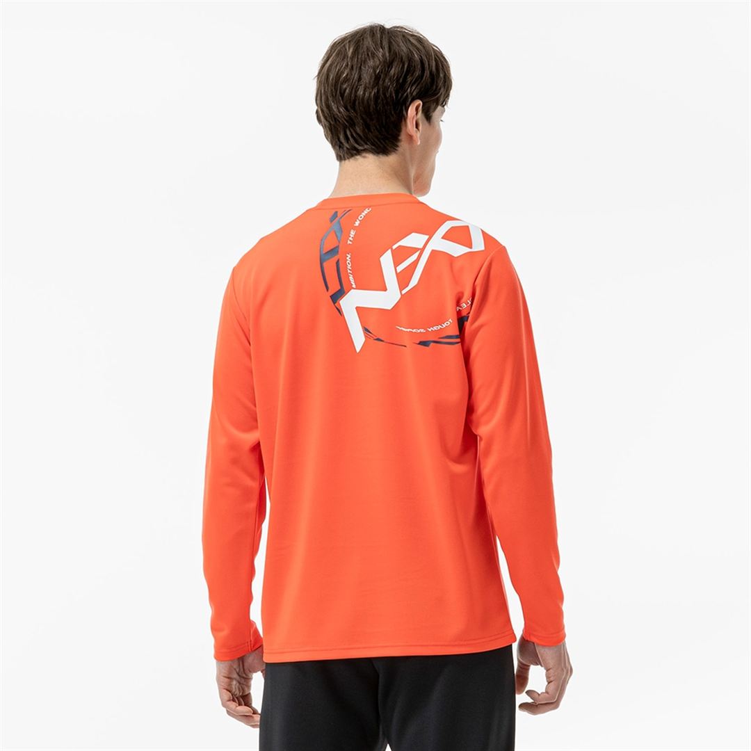 【抗菌防臭／防汚】N-XT Tシャツ(長袖) サンストーンオレンジ XL