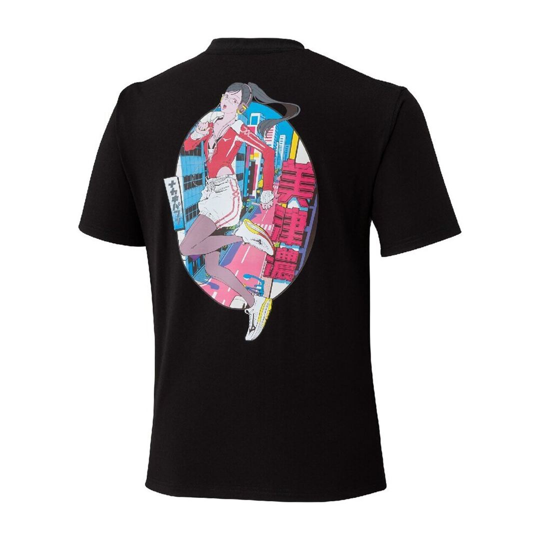 【ミズノ直営限定／NAKAKI PANTZ】グラフィック半袖Tシャツ ブラック XL