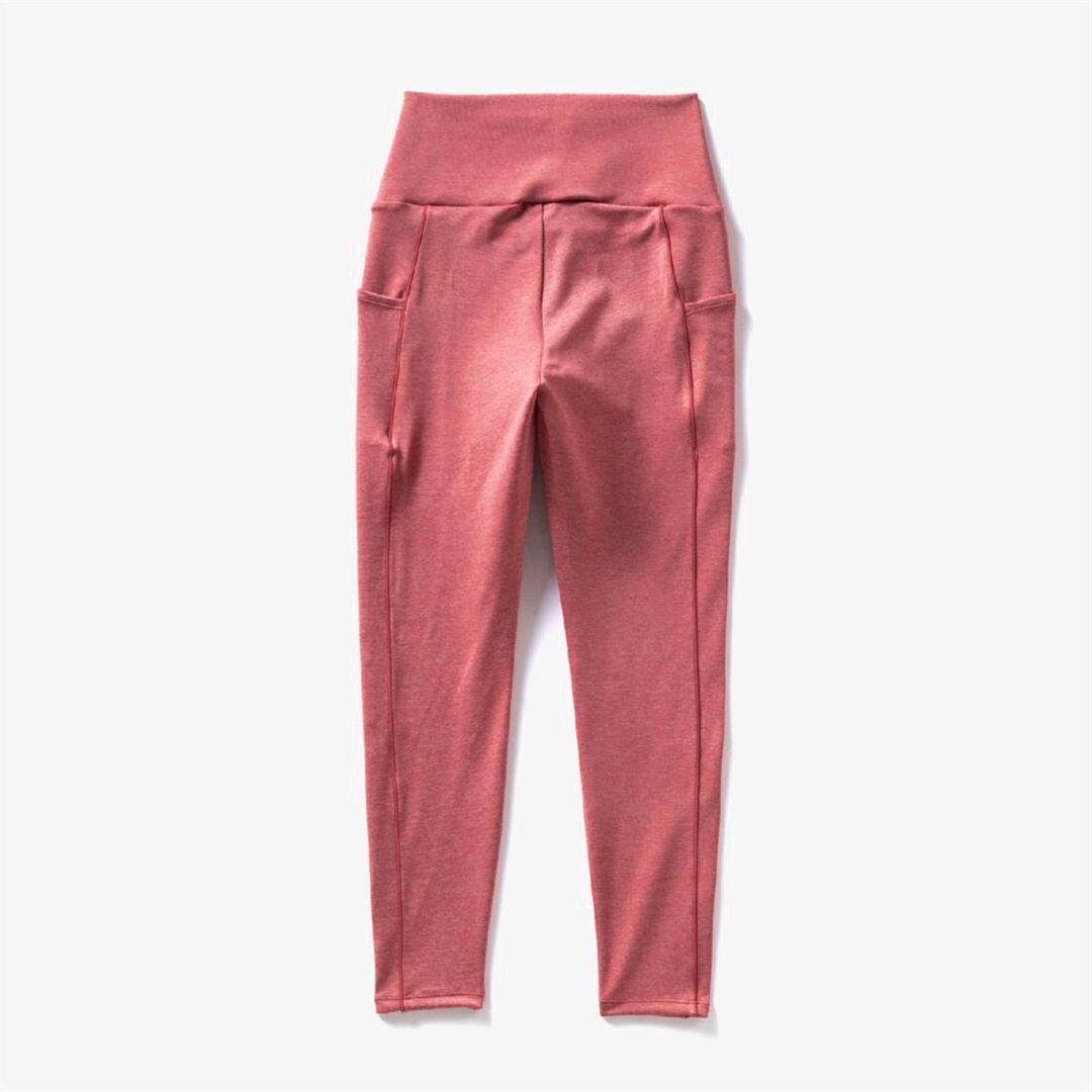 【ミズノ直営限定】ロゴタイツ クリムゾン レッド杢 S