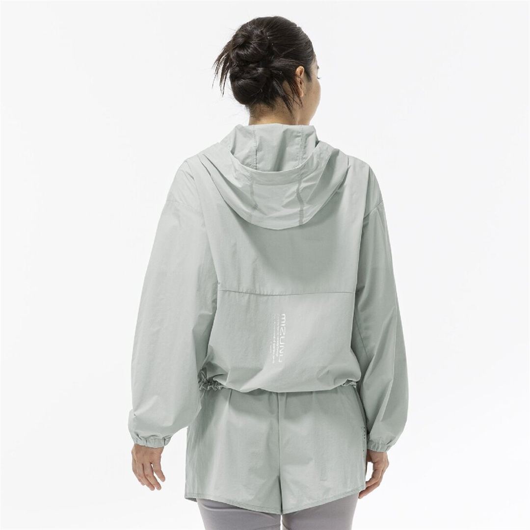 【ミズノ直営限定】ストレッチシアーブルゾン グレイッシュサックス S