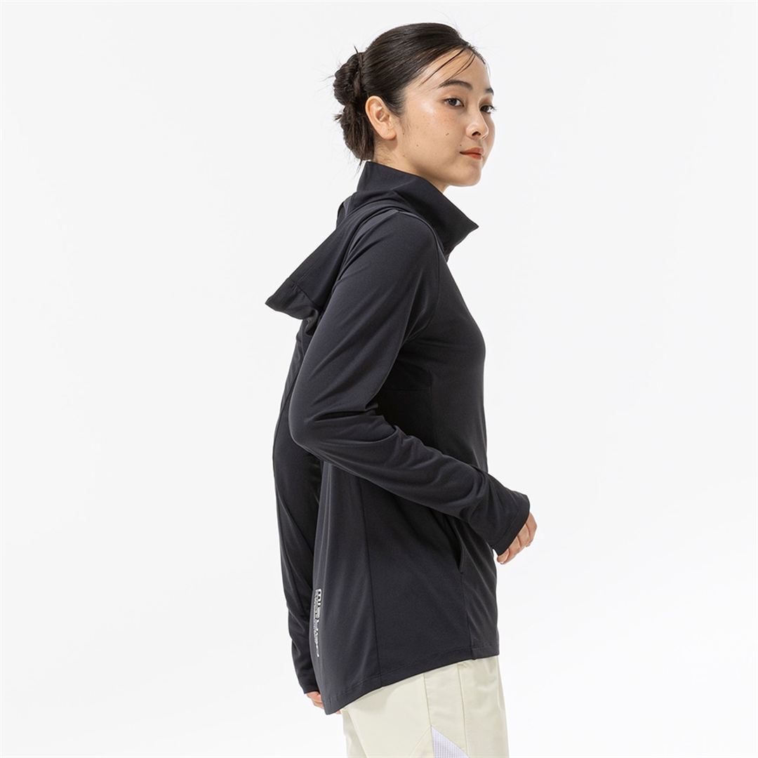 【ミズノ直営限定】ストレッチスムースフーディ ブラック S