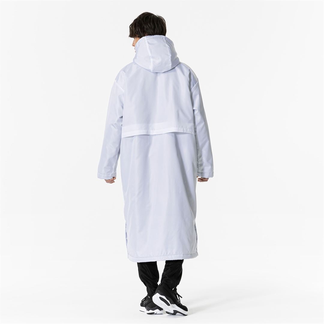 中綿ロングボアコート ホワイト XL