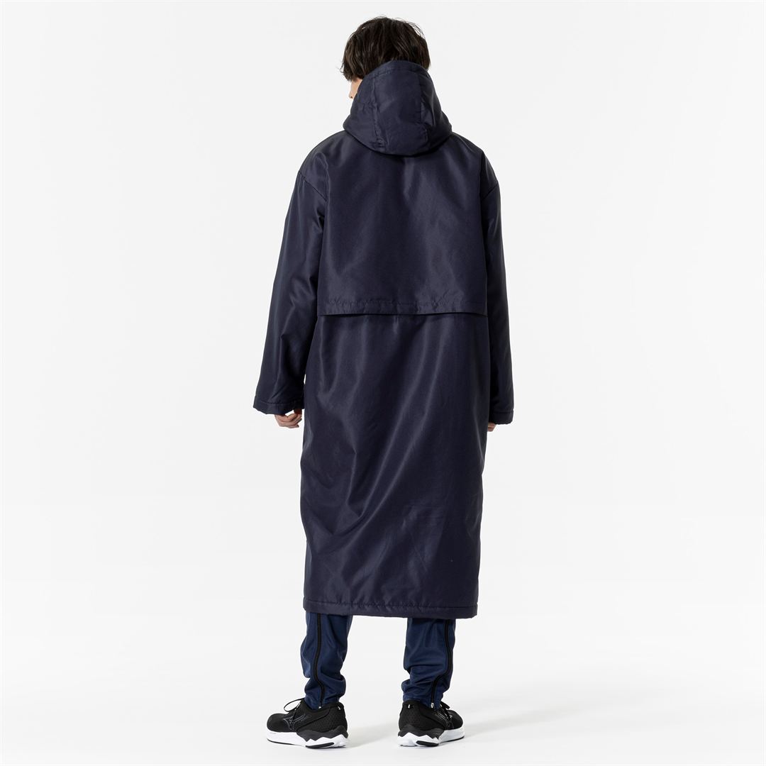 中綿ロングボアコート ディープネイビー XL