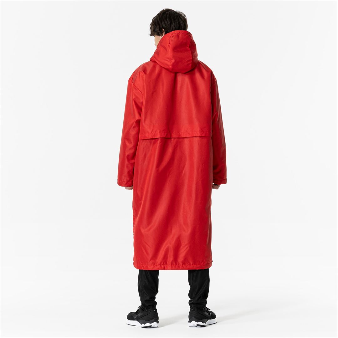 中綿ロングボアコート チャイニーズレッド XL