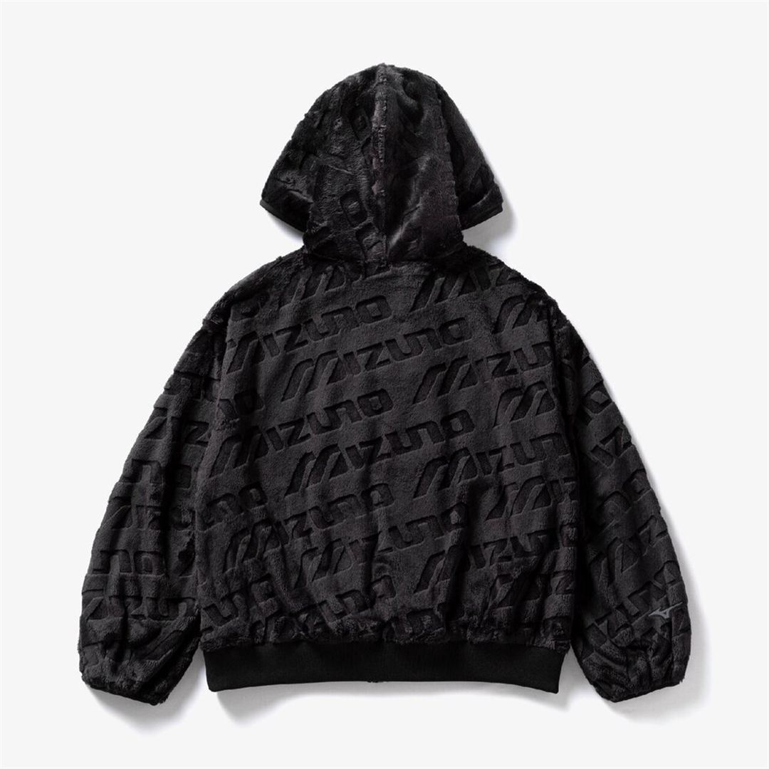 【ミズノ直営限定／吸湿発熱】ブレスサーモロゴファーフーディ ブラック L