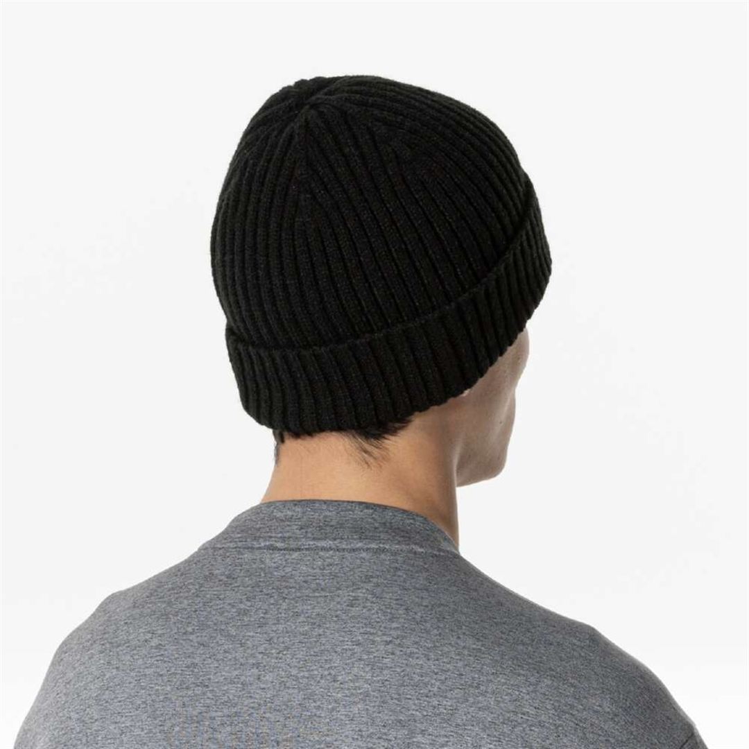 ニットキャップ ブラック×ゴールド 55-60