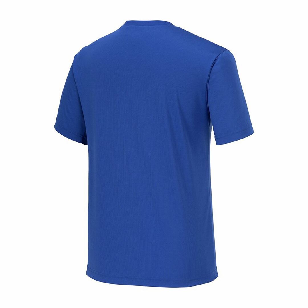 ナビドライTシャツ(半袖／丸首) サーフブルー×ホワイト 4XL