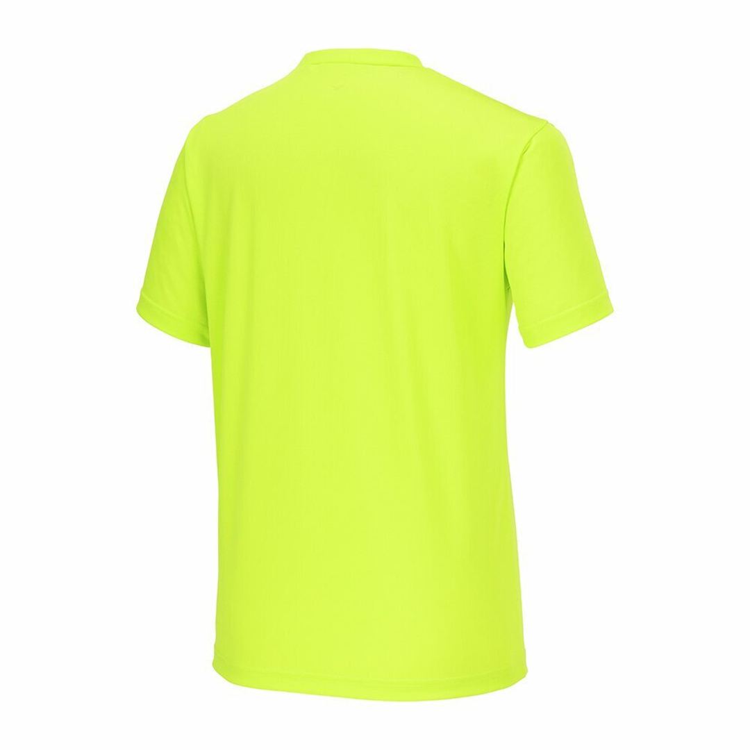 ナビドライTシャツ(半袖／丸首) ライム×ホワイト 4XL