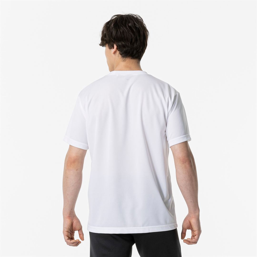 ナビドライTシャツ(半袖／丸首) ホワイト×ホワイト 4XL