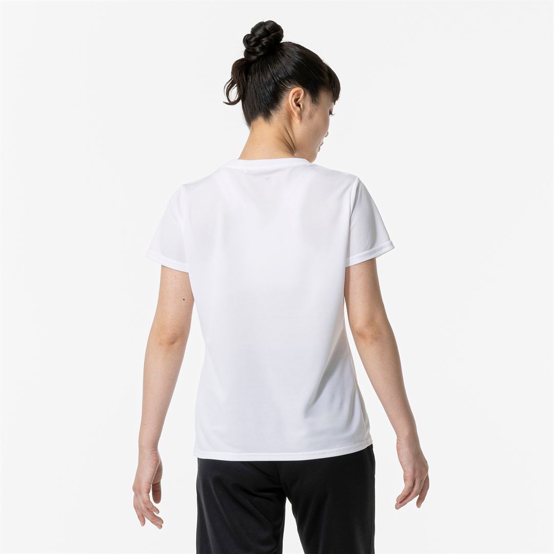 ナビドライTシャツ(半袖／丸首) ホワイト×ライトピンク S