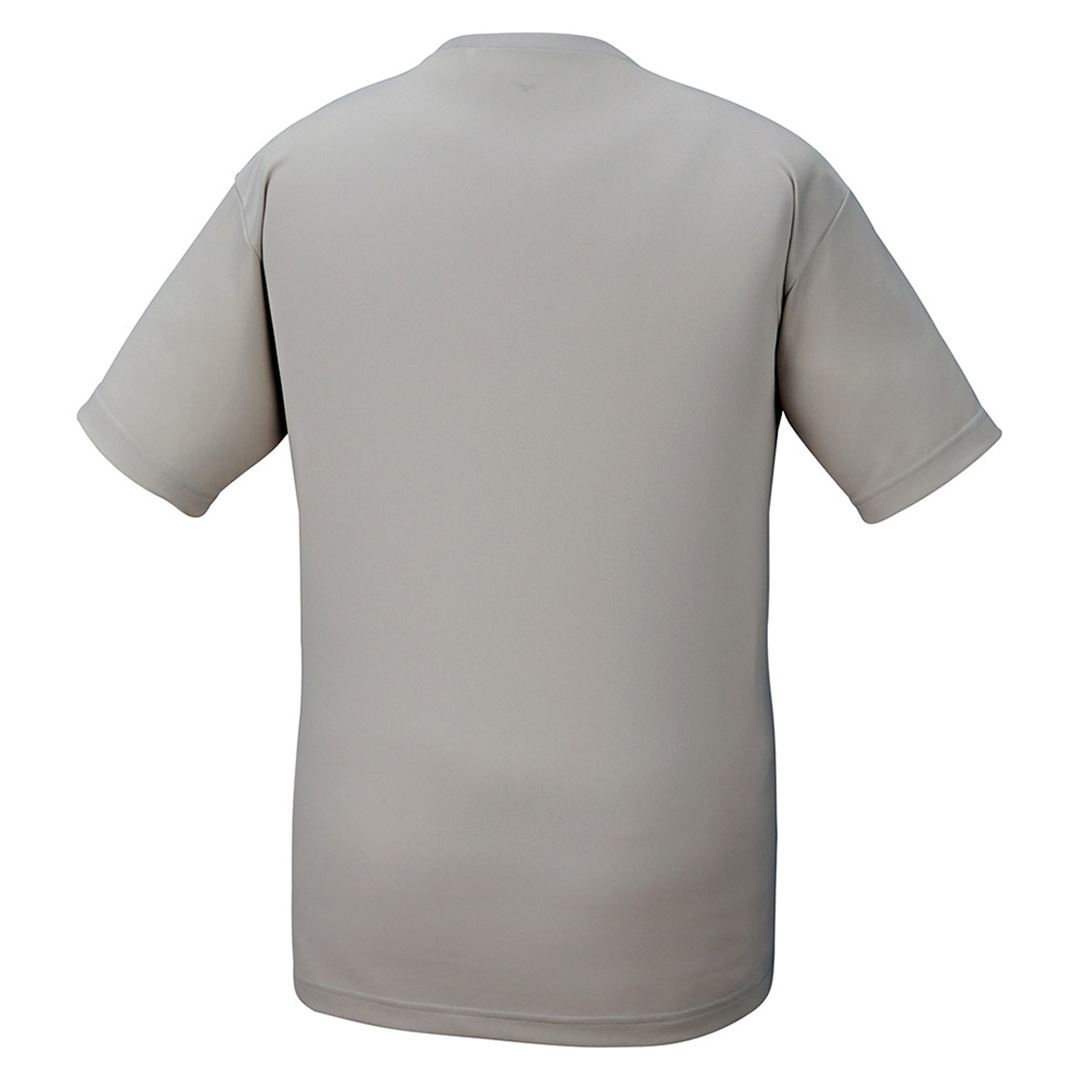 ナビドライTシャツ(半袖／丸首)(大きいサイズ) ベイパーシルバー×ホワイト 6L