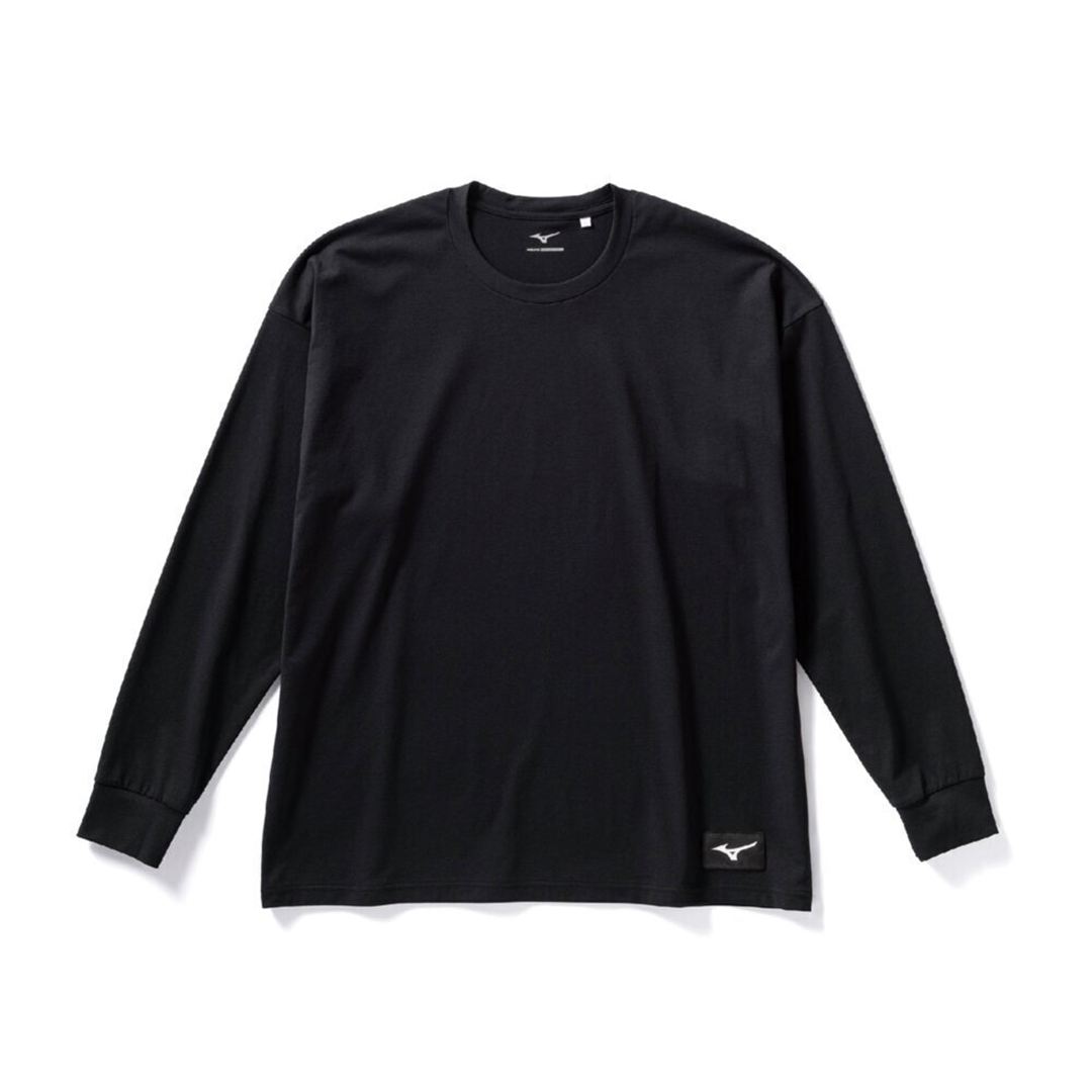 ルーズフィットTシャツ(長袖) ブラック XS