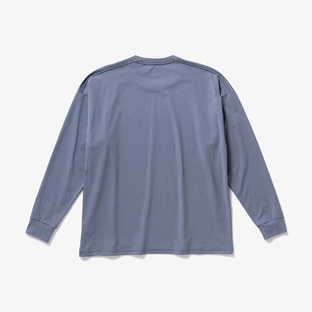 ルーズフィットTシャツ(長袖) ワイルドウインドブルー XS