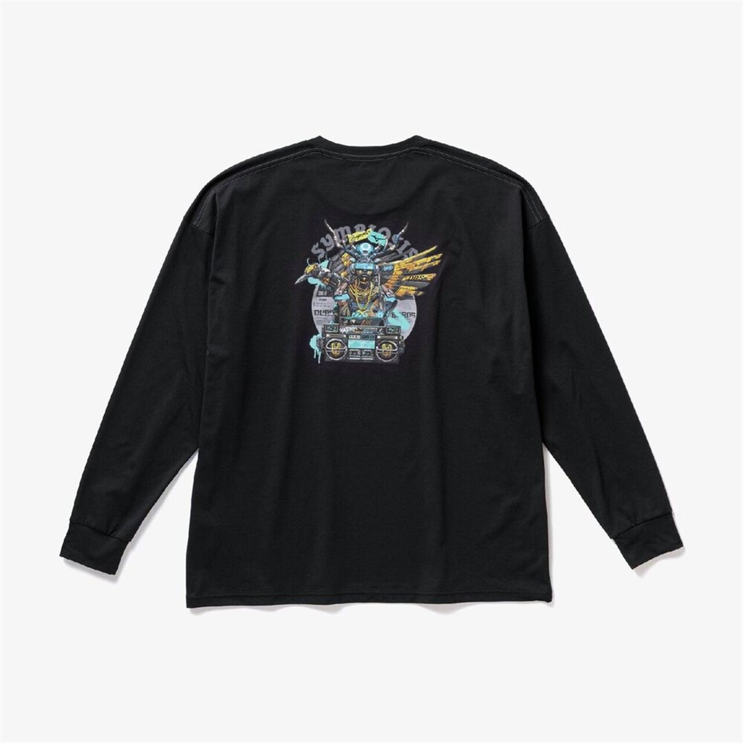 Dragon76ルーズフィットTシャツ(長袖) ブラック XL