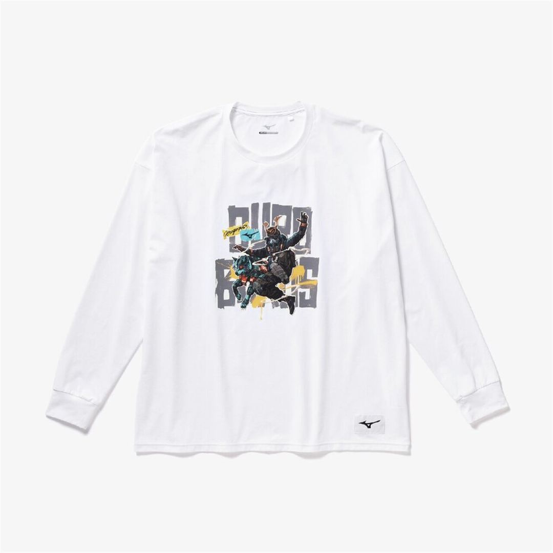 Dragon76ルーズフィットTシャツ(長袖) ホワイト XL