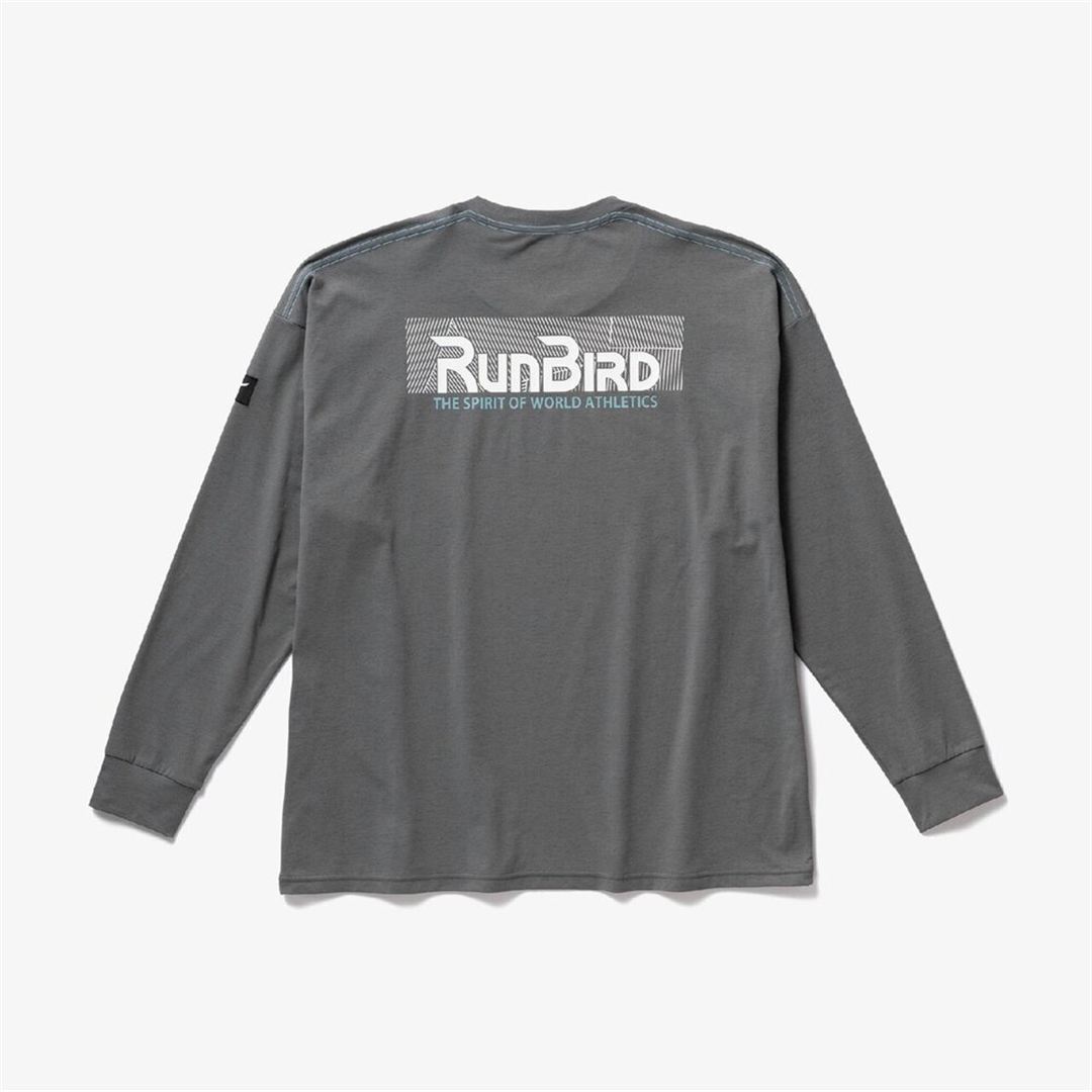 【ミズノ直営限定】ルーズフィットTシャツ(長袖) チャコールグレー XS