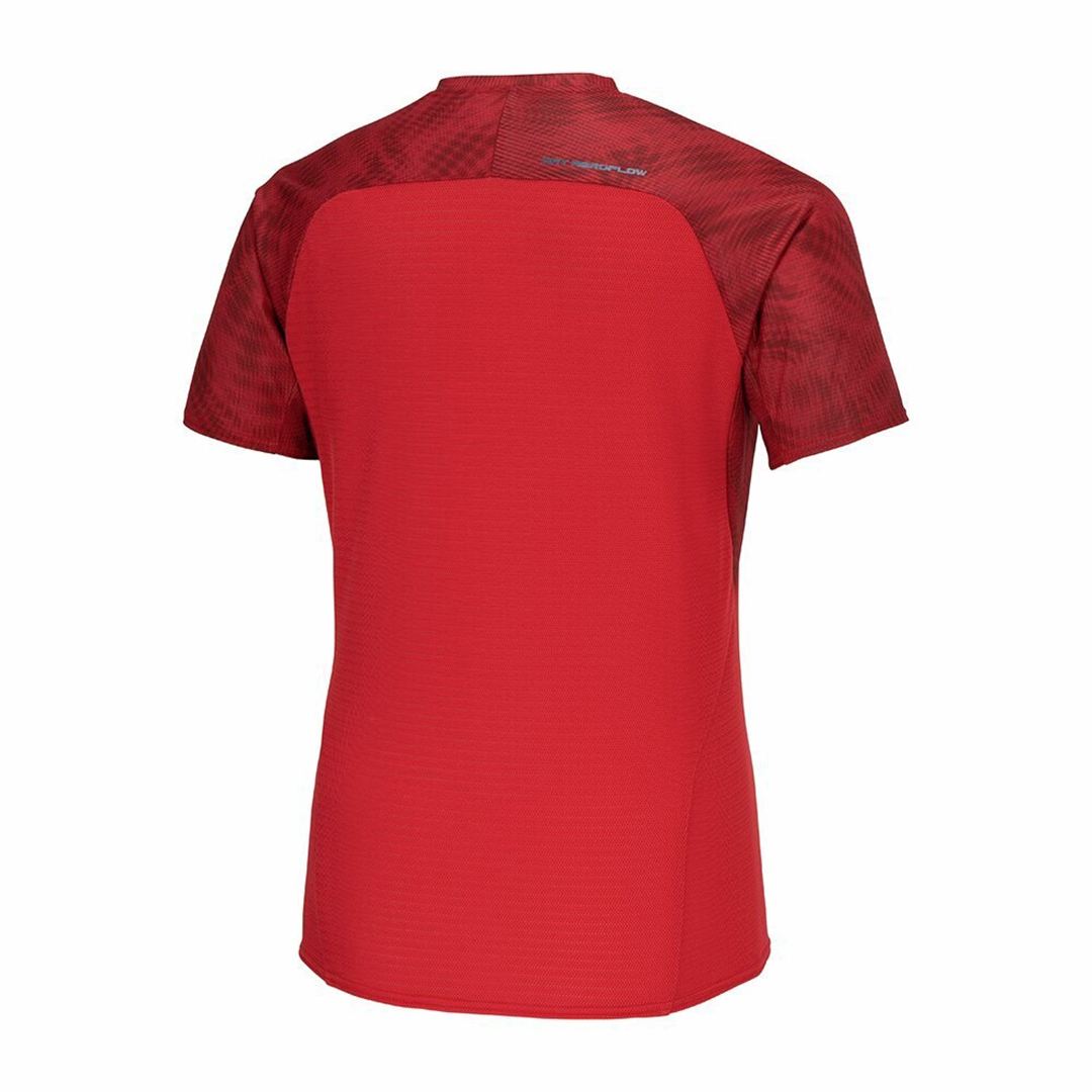 【汗処理／通気】ドライエアロフロークーラーTシャツ サルサレッド XS