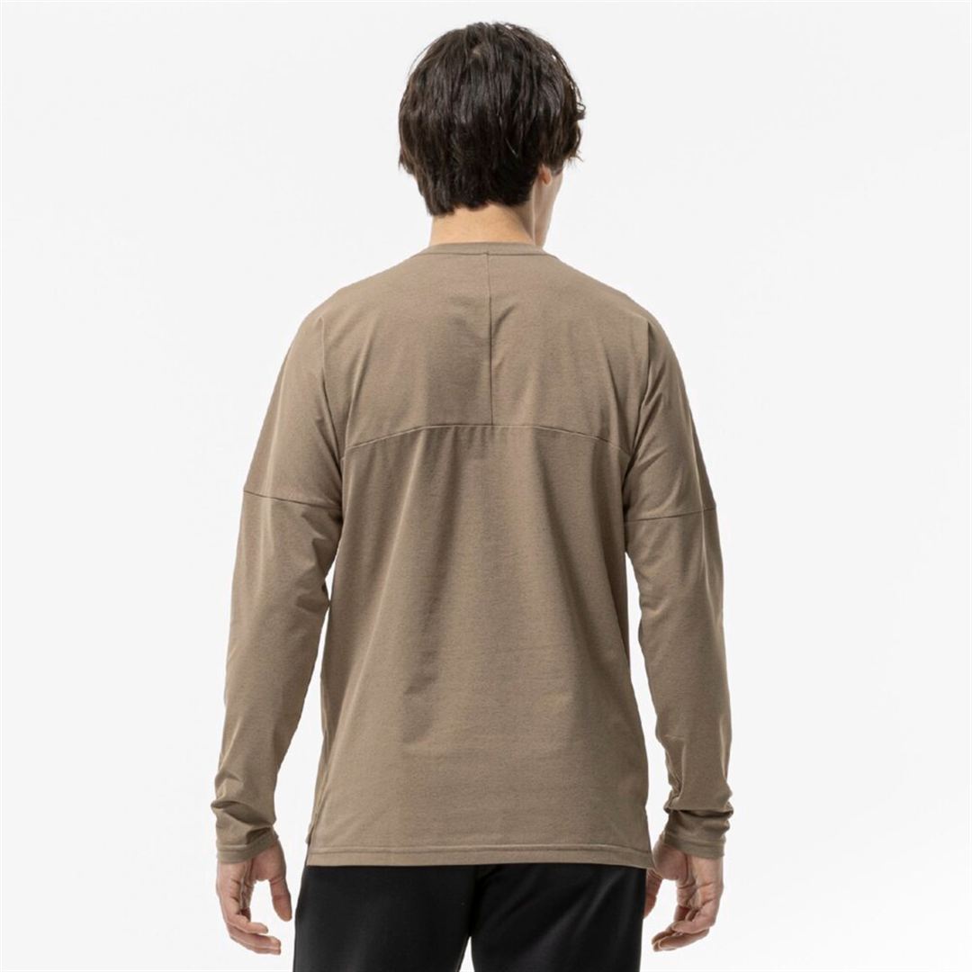 ソフトドライTシャツ(長袖) キャメル XL