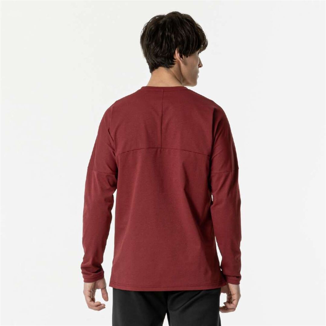 ソフトドライTシャツ(長袖) ワインレッド XL