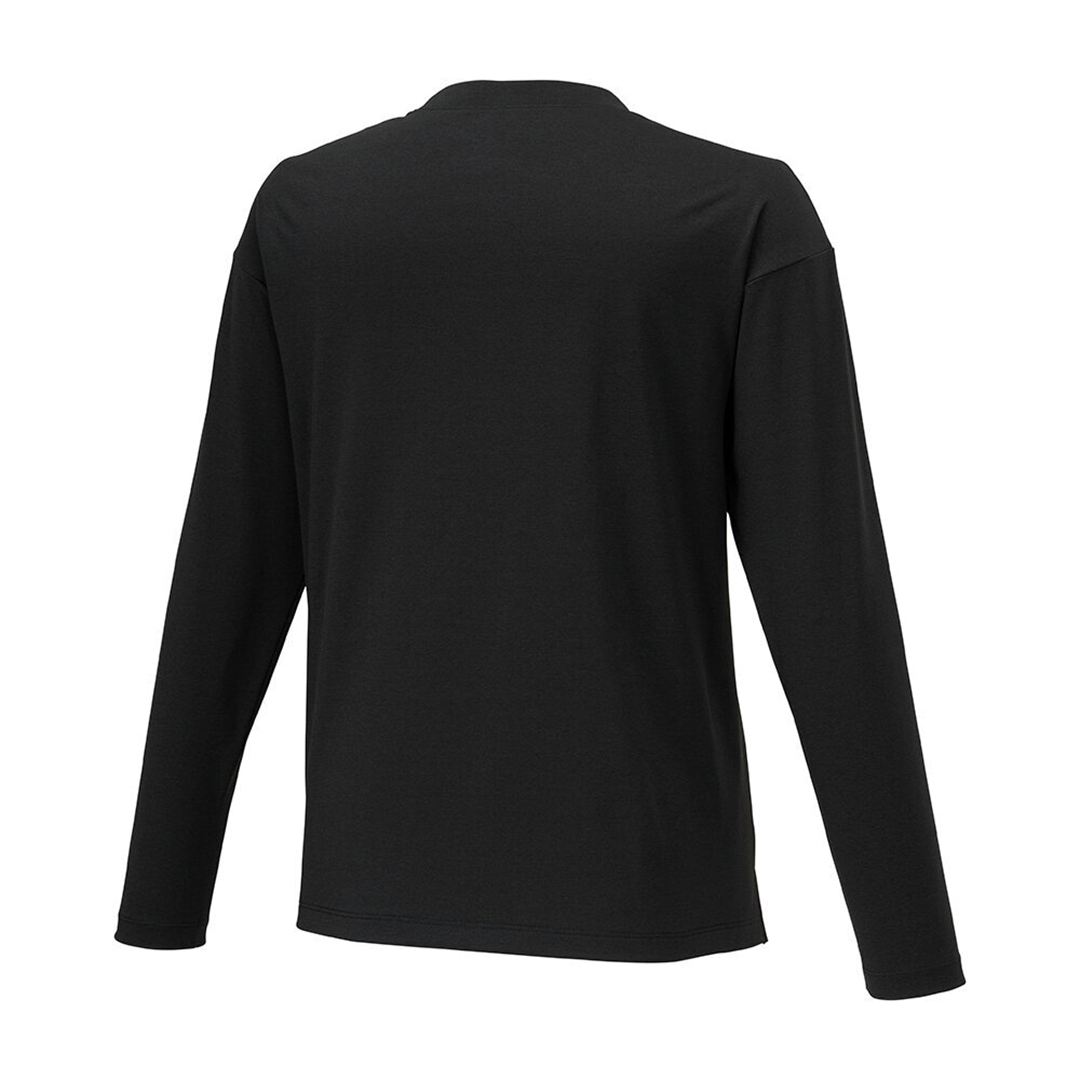 ソフトドライTシャツ(長袖) ブラック XL