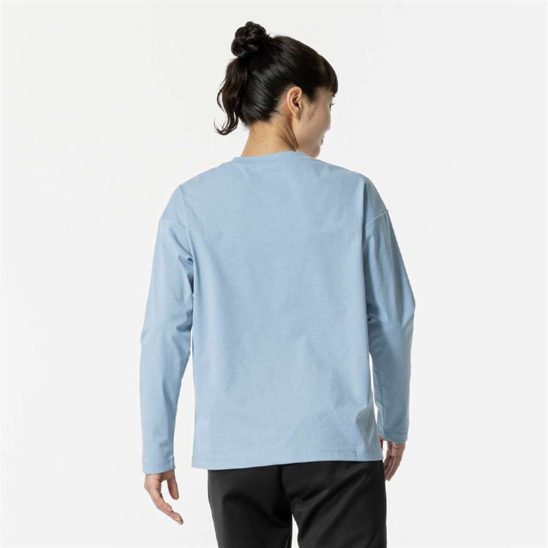 ソフトドライTシャツ(長袖) グレイシアブルー XL