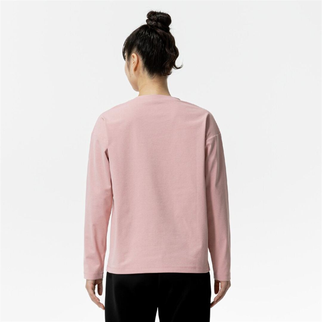 ソフトドライTシャツ(長袖) ピンク XL