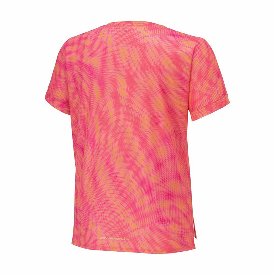 【汗処理／通気】ドライエアロフローTシャツ デュバリーレッド S