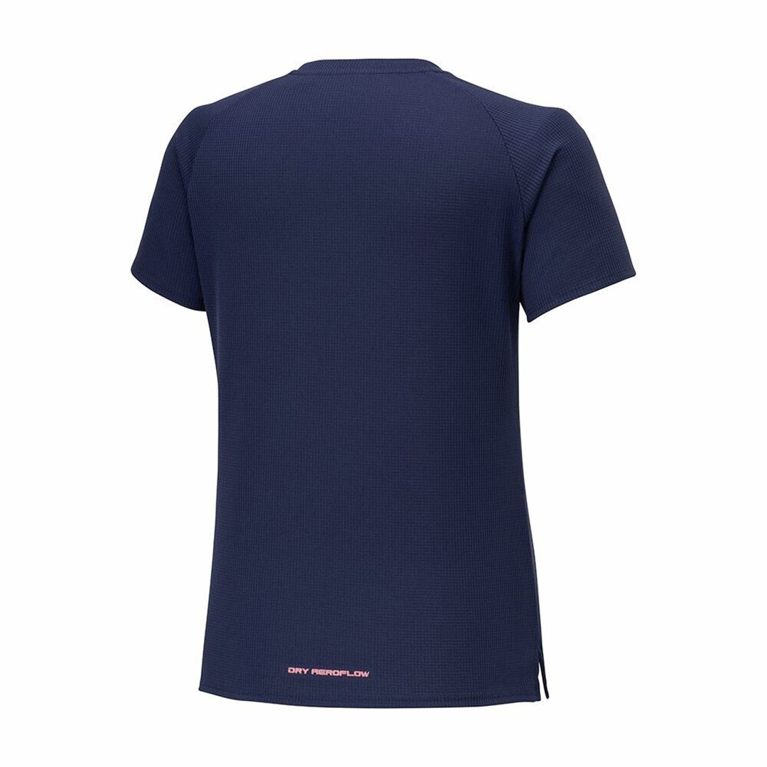 【汗処理／通気】ドライエアロフローTシャツ パープルネイビー S