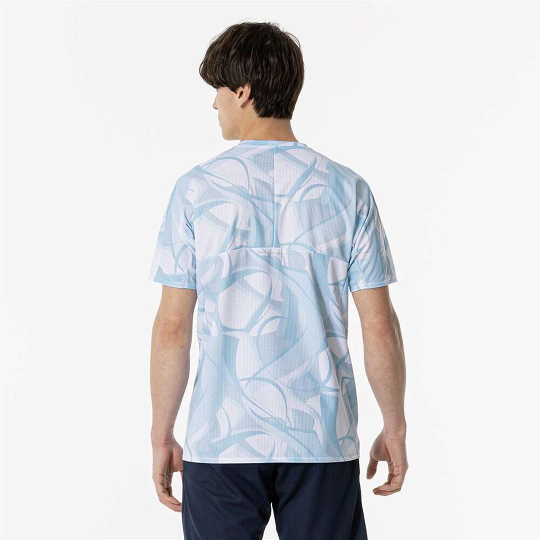 【汗処理／通気】ドライエアロフローTシャツ ライトブルー S