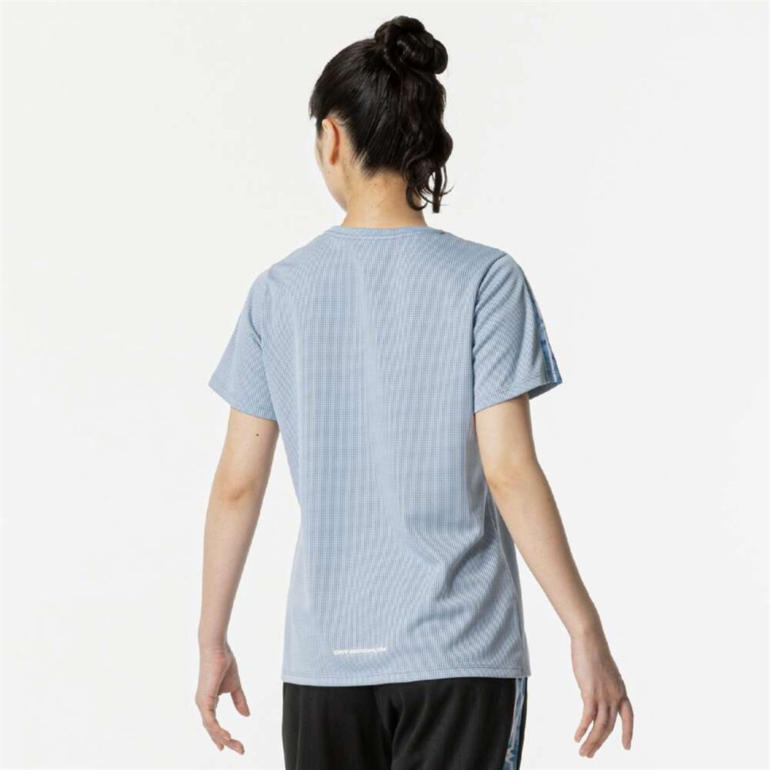 【汗処理／通気】ドライエアロフローTシャツ グレイシアブルー S