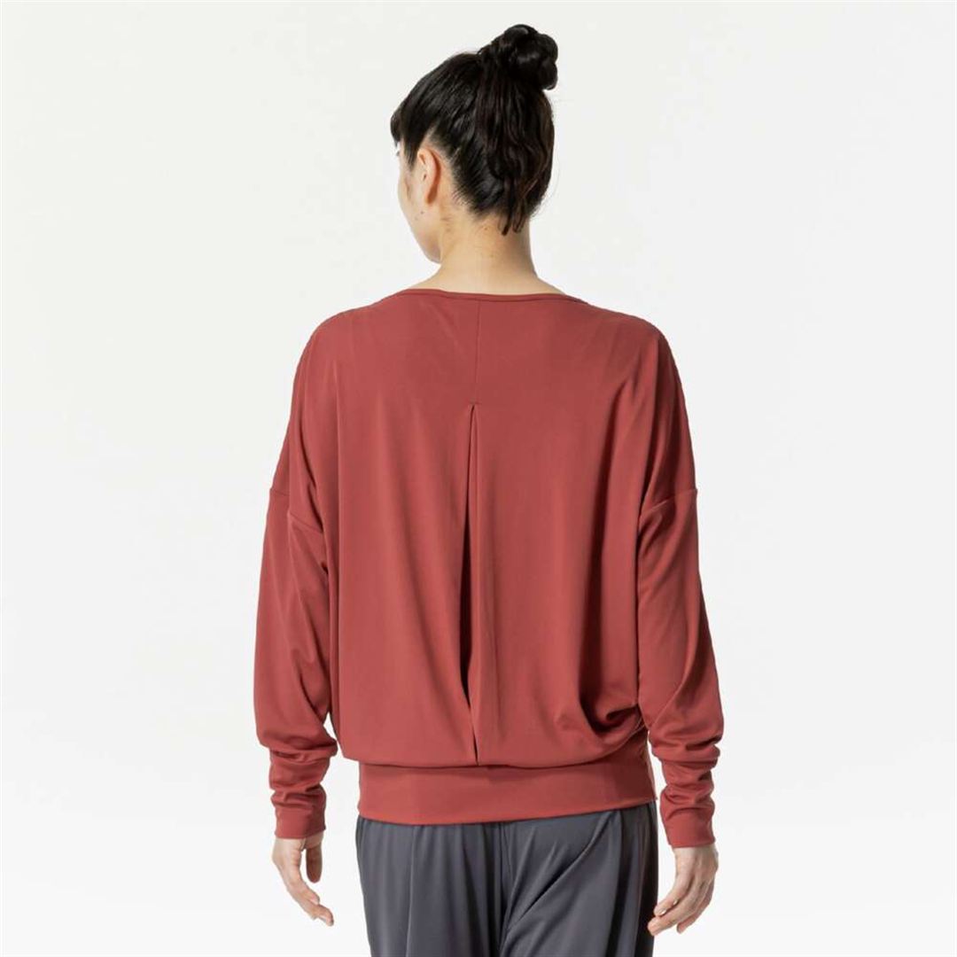 ストレッチスムースTシャツ(長袖) マルサラワイン S