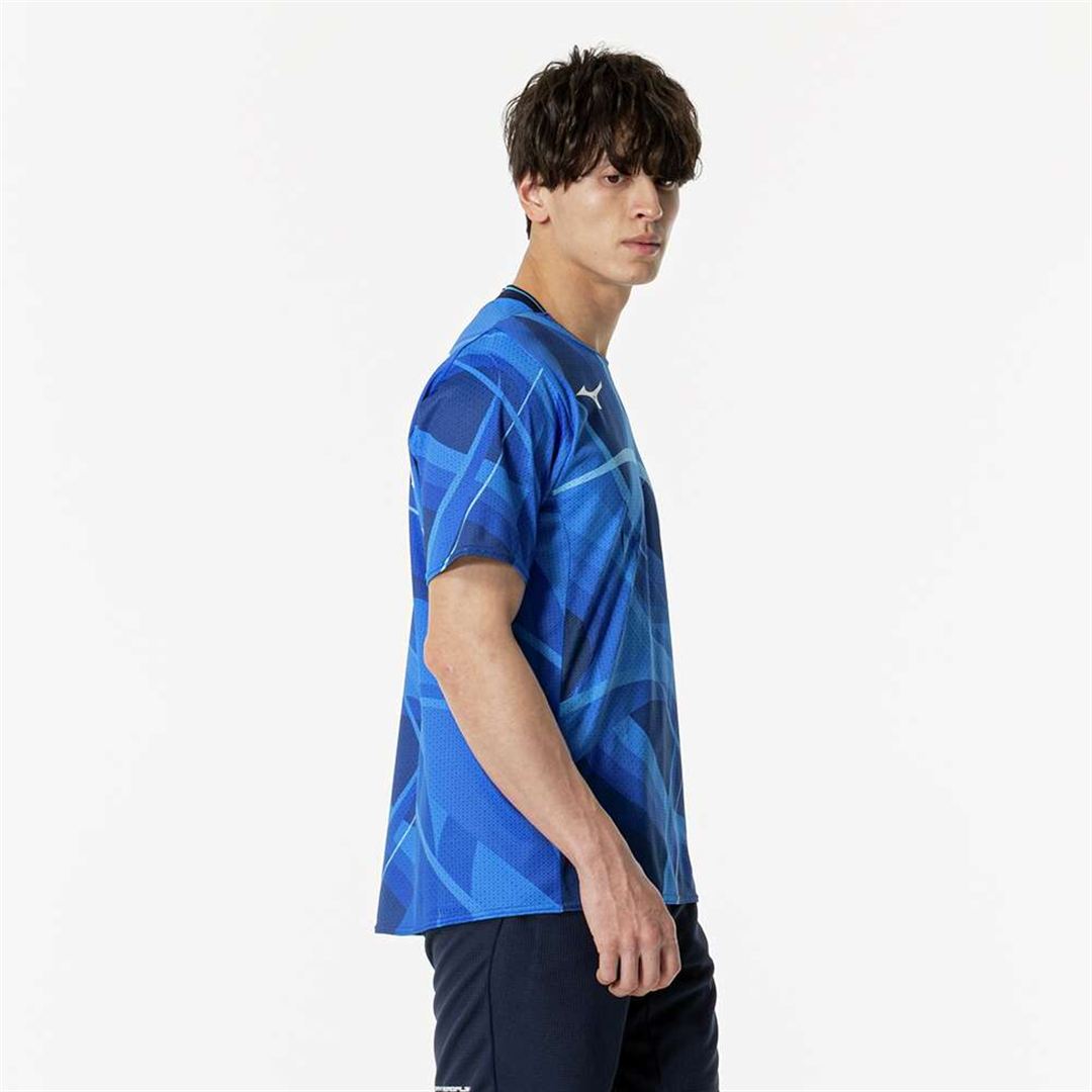 【汗処理／通気】オーセンティックドライエアロフローラピッドTシャツ ディレクトワールブルー XS