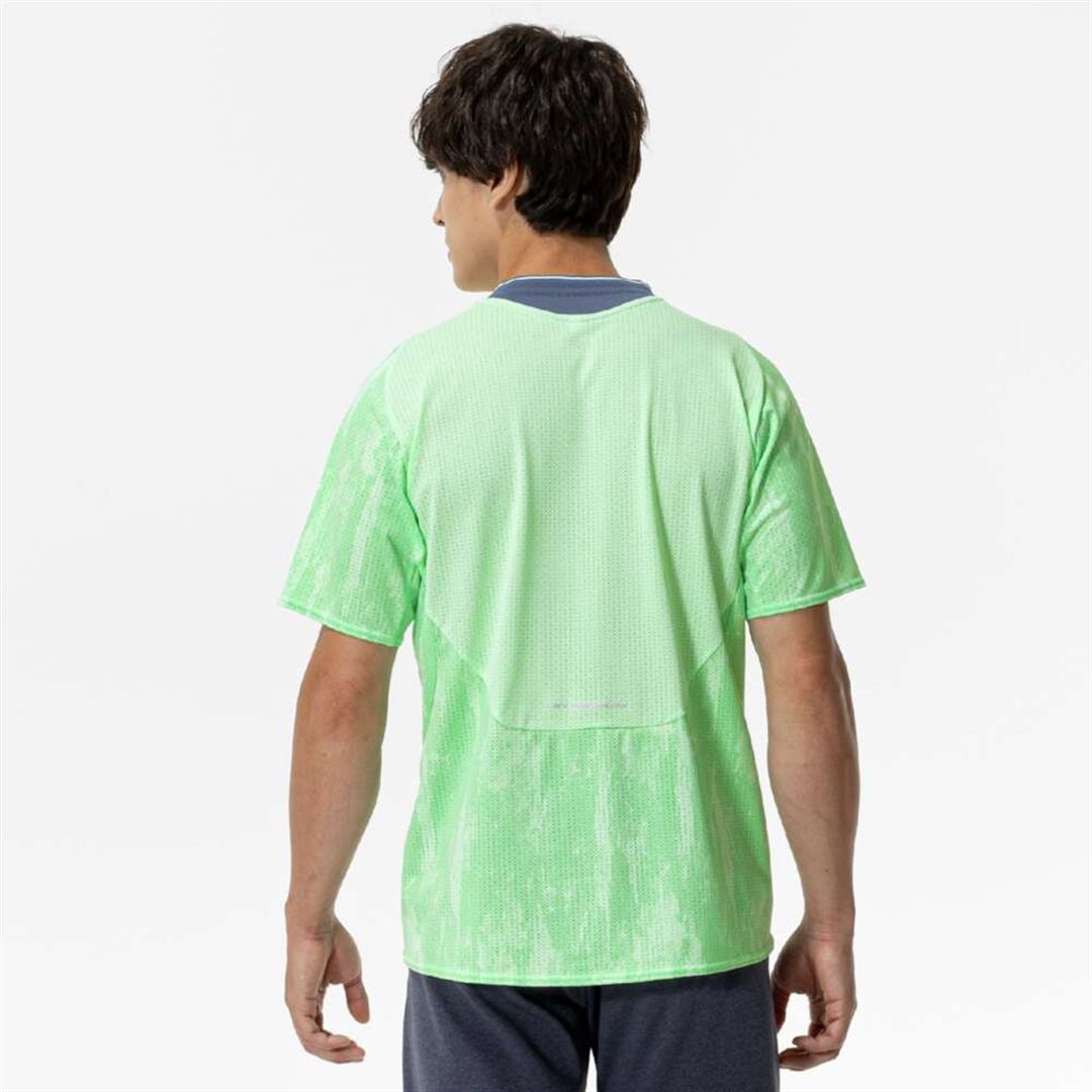 【汗処理／通気】ドライエアロフローラピッドTシャツ ネオミント XS