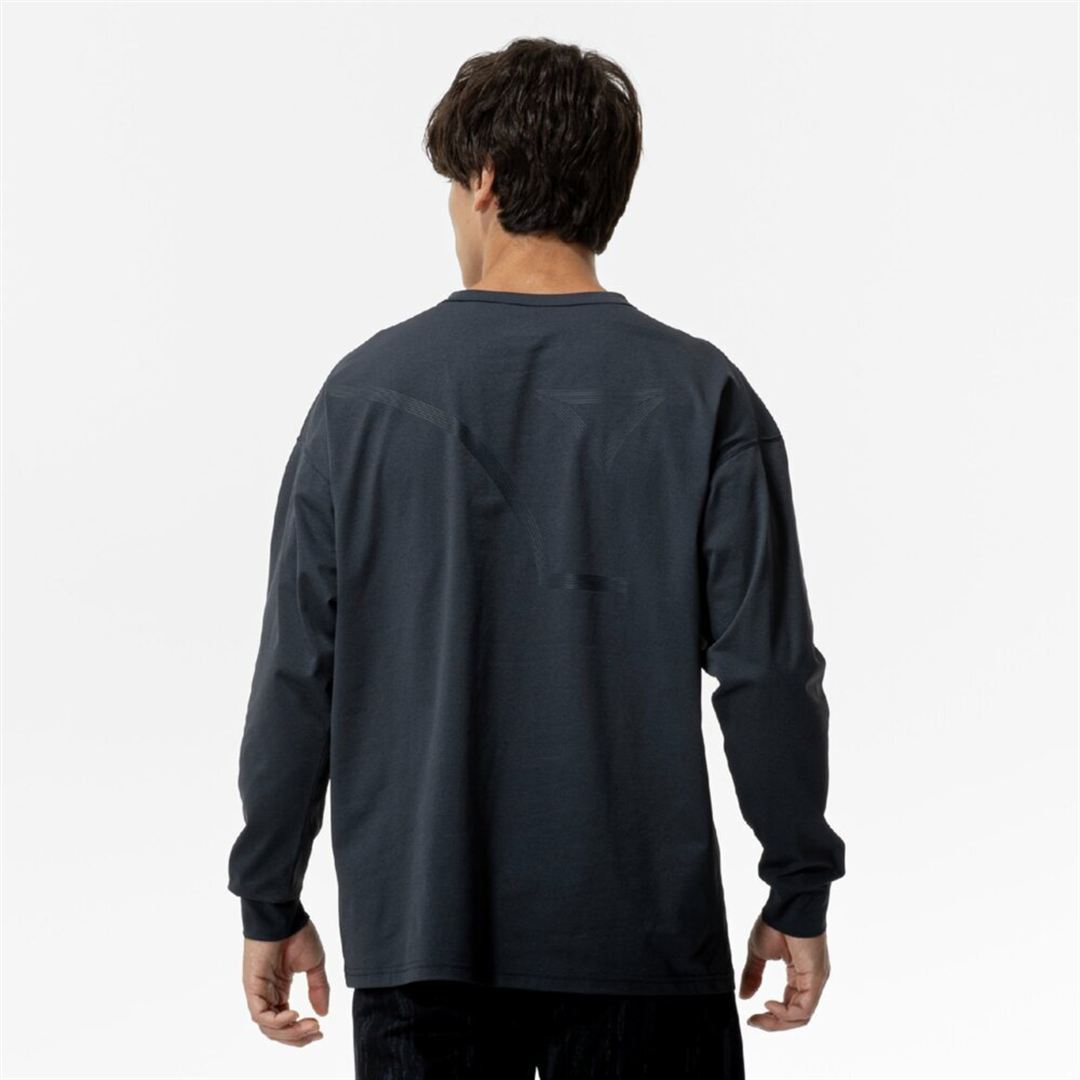 ソフトドライTシャツ(長袖) ダークネイビー XL