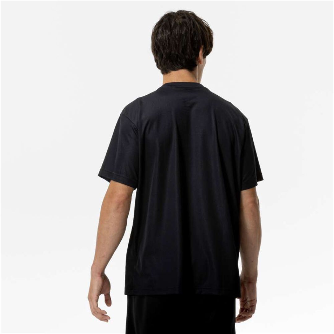 ナビドライTシャツ(半袖／丸首) ブラック×ホワイト XL