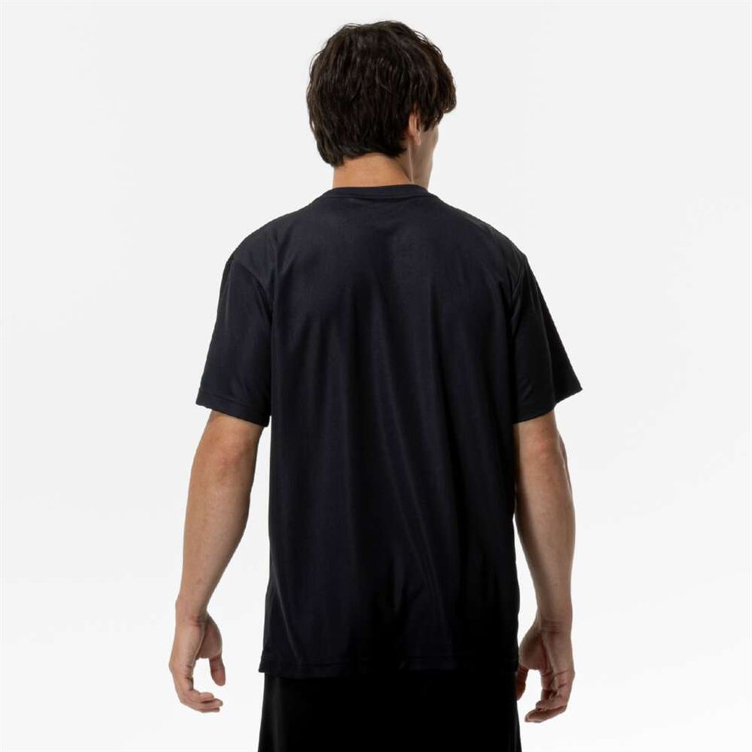 ナビドライTシャツ(半袖／Vネック) ブラック×ホワイト XL