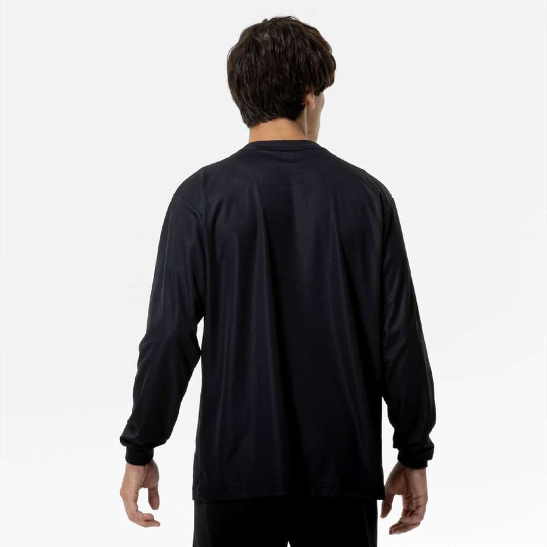 ナビドライTシャツ(長袖／丸首) ブラック×ゴールド XL