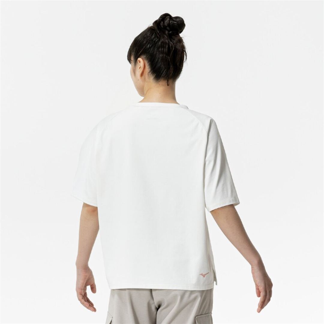 ソフトドライグラフィックTシャツ(ワイドシルエット) スノーホワイト S