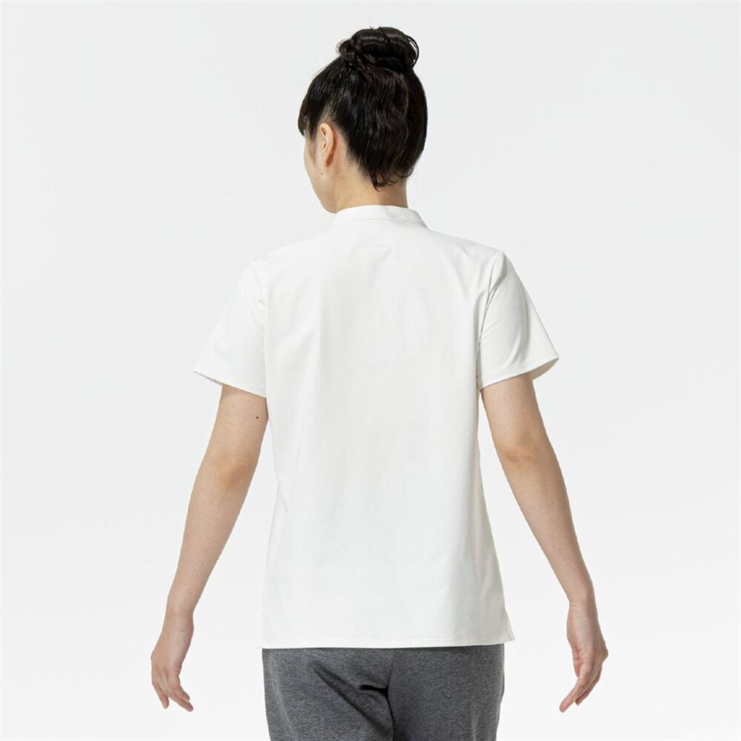 ソフトドライヘンリーネックTシャツ スノーホワイト S