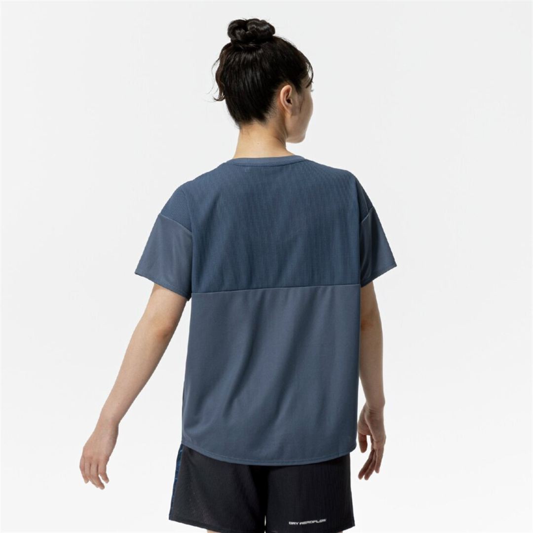 クイックドライTシャツ インディゴ S