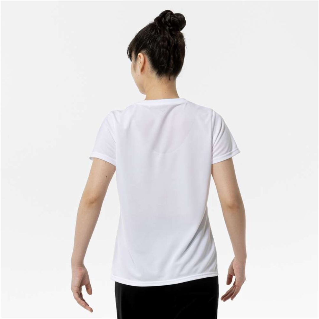 ナビドライTシャツ(半袖／丸首) ホワイト×ライトピンク S