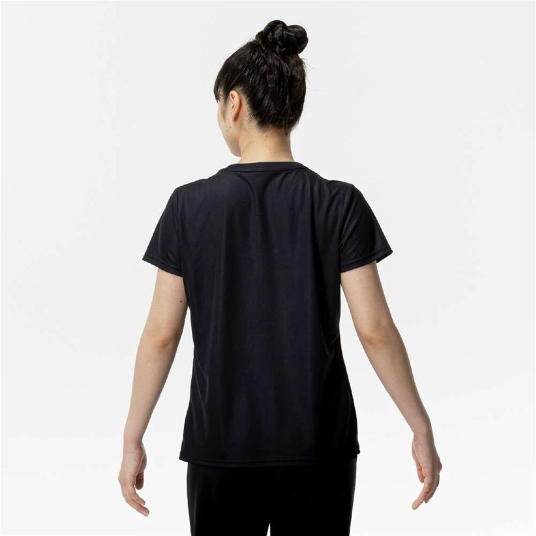 ナビドライTシャツ(半袖／丸首) ブラック×マゼンタ S