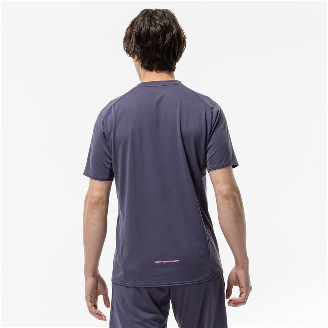 【汗処理／通気／軽量】ドライエアロフローライトTシャツ ライトネイビー 2XL