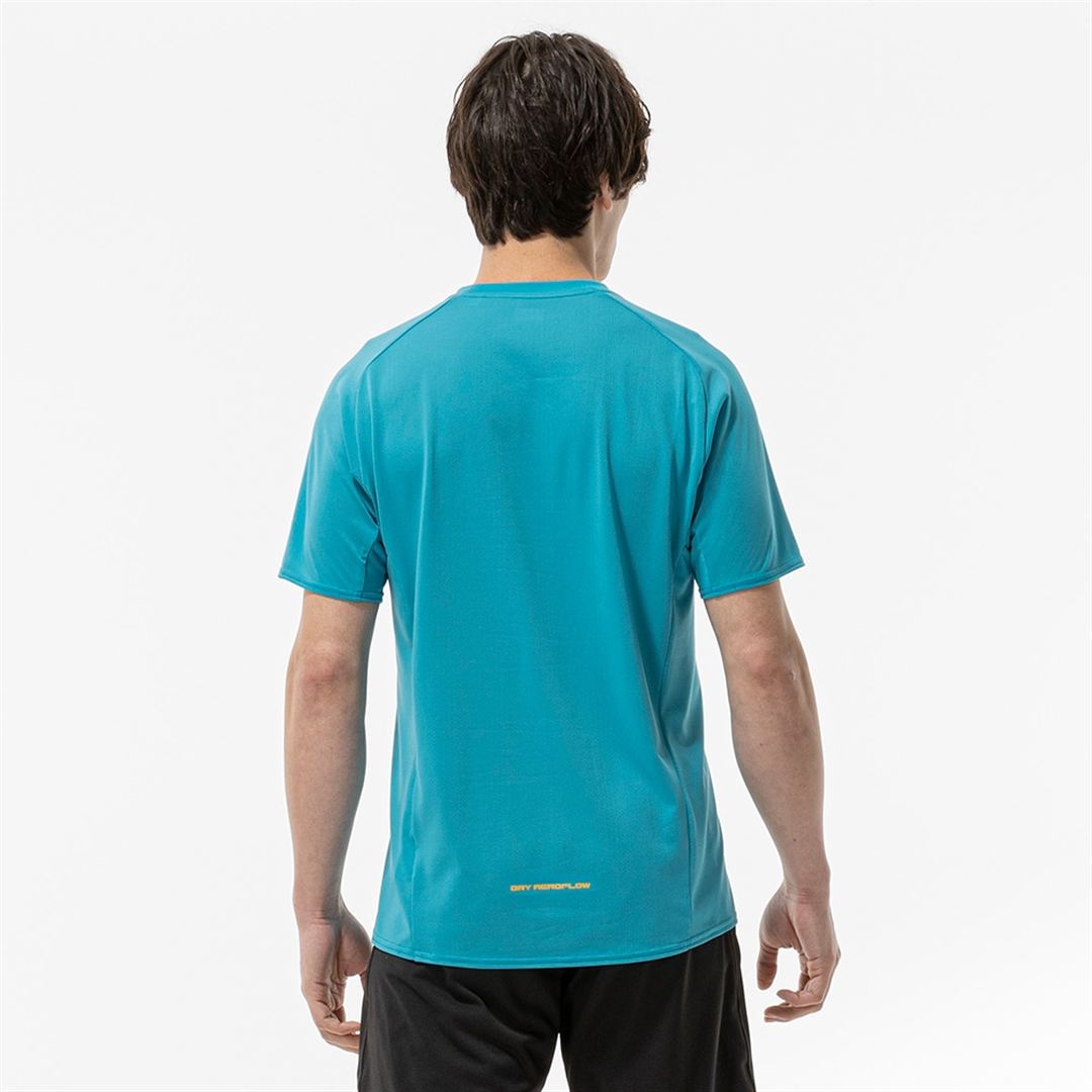 【汗処理／通気／軽量】ドライエアロフローライトTシャツ ターコイズ 2XL