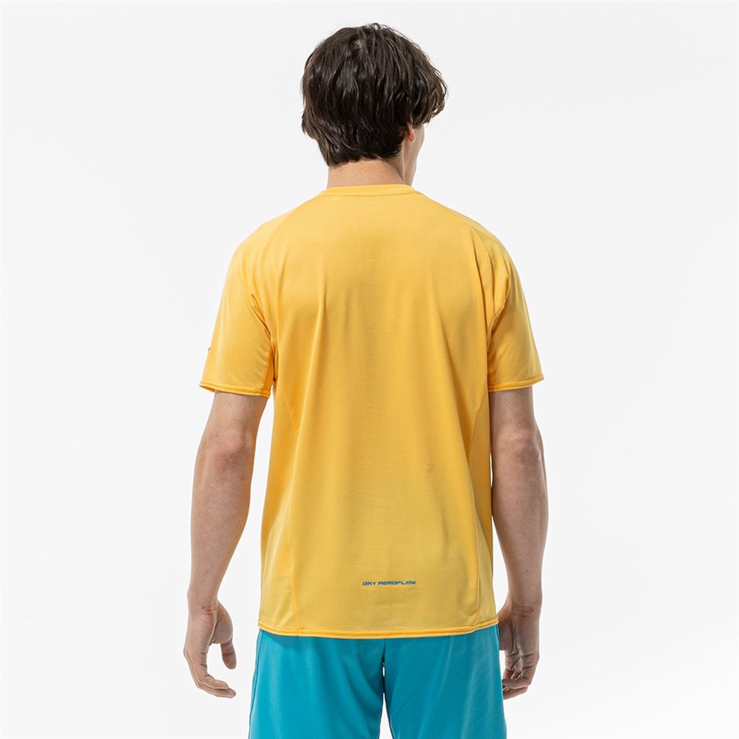 【汗処理／通気／軽量】ドライエアロフローライトTシャツ シトラスイエロー 2XL